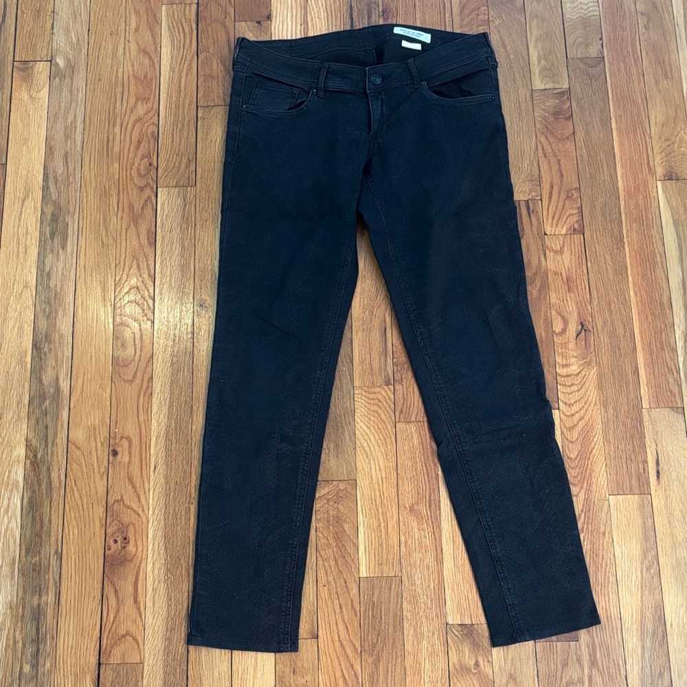 Ampersand Black Women’s Skinny Jeans snake skin print
